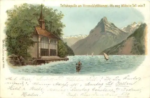 Tellskapelle am Vierwaldstättersee - Rätselkarte -768870