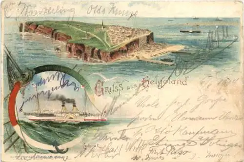 Gruss aus Helgoland - Litho -769102