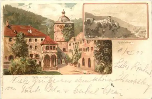Heidelberg - Künstler Ak C. Münch -769324