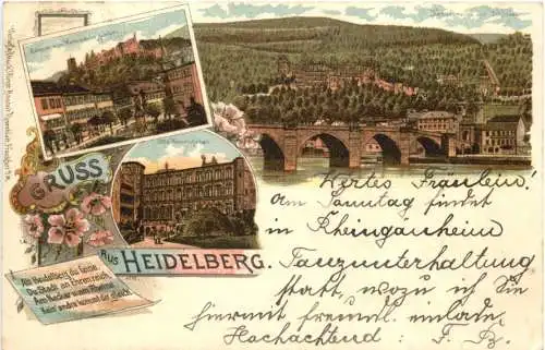 Gruss aus Heidelberg - Litho -769318