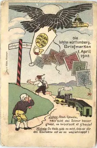 Die letzten Briefmarken Württemberg -769476
