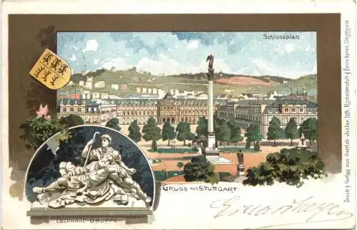 Gruss aus Stuttgart - Litho -769484