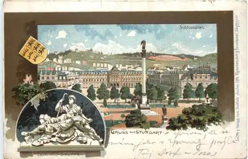 Gruss aus Stuttgart - Litho -769462