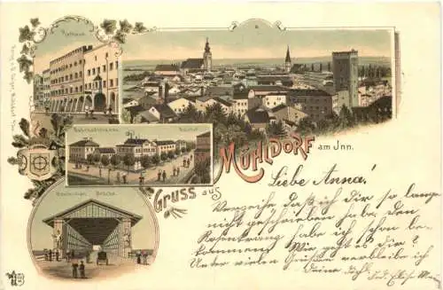 Gruss aus Mühldorf am Inn - Litho -769674