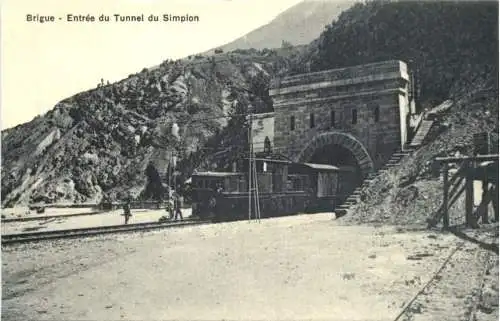 Brigue - Entree du Tunnel du Simplon -769732
