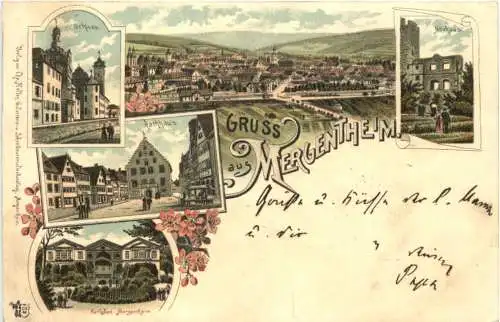 Gruss aus Mergentheim - Litho -769658