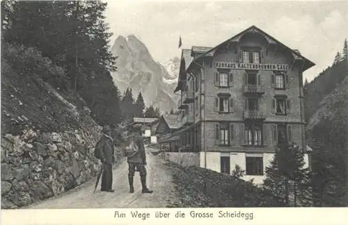Grosse Scheidegg - Kurhaus Klatenbrunnen Säge -769728