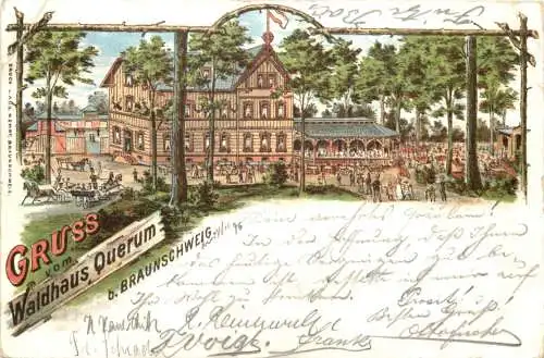 Waldhaus Querum bei Braunschweig - Litho -769792