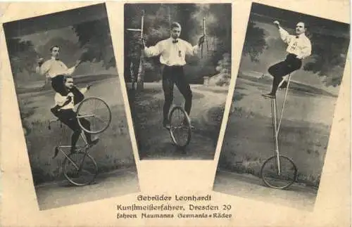 Kunst Radfahrer Gebrüder Leonhardt -769744