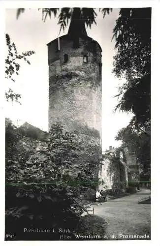 Patschkau in Schlesien - Alter Wehrturm an der Promenade -770098