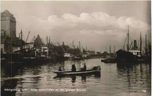 Königsberg - Alter Innenhafen an der grünen Brücke -770072