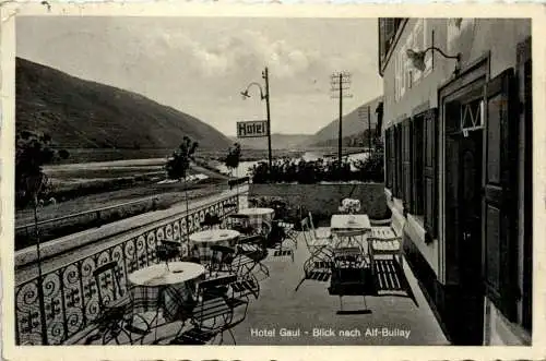 Aldegund a.d. Mosel, Hotel Gaul, Blick nach Alf-Bullay -393076