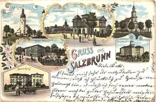 Gruss aus Salzbrunn - Litho -765554