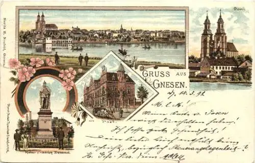 Gruss aus Gnesen - Litho -765740