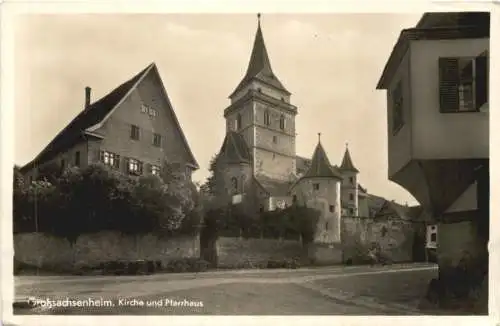 Großsachsenheim - Kirche und Pfarrhaus -770628