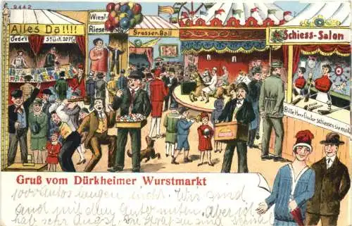 Bad Dürkheim - Gruß vom Wurstmarkt - Drehorgel -770752