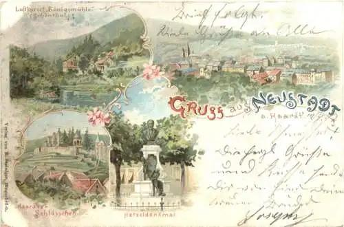 Gruss aus Neustadt Haardt - Litho -770784