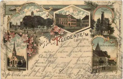 Gruss aus Feudenheim bei Mannheim - Litho -770982