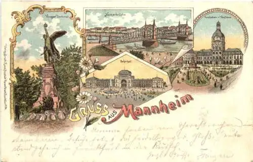 Gruss aus Mannheim - Litho -771008