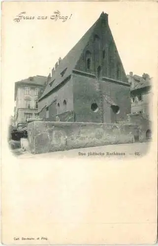 Gruss aus Prag - Das jüdische Rathaus - Judaika -771170