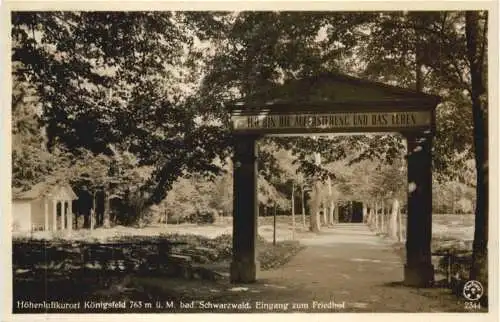 Königsfeld - Eingang zum Friedhof -771346