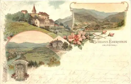 Schloss Eberstein im Murgtal - Litho -771550