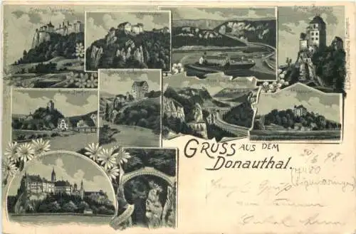 Gruss aus dem Donauthal - Litho -771578