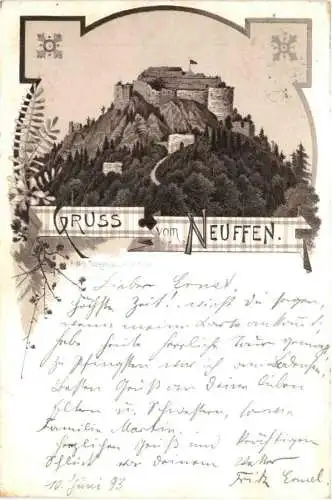 Gruss vom Neuffen - Litho - Vorläufer 1893 -771524