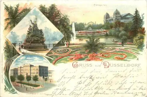 Gruss aus Düsseldorf - Litho -771716