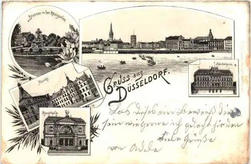 Gruss aus Düsseldorf - Litho -771734