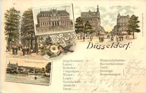 Gruss aus Düsseldorf - Litho -771746