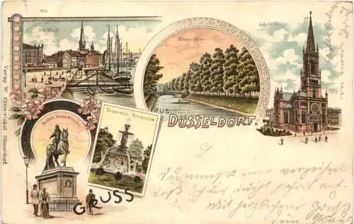 Gruss aus Düsseldorf - Litho -771720