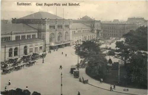 Hannover - Ernst August Platz und Bahnhof -771858