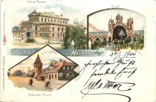 Gruss aus Hannover - Litho -771870