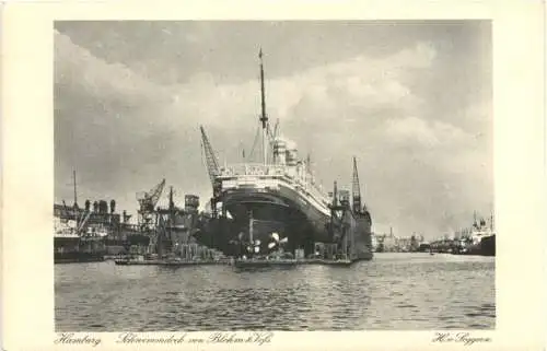 Hamburg - Schwimmdock von Blohm und Voss -772006