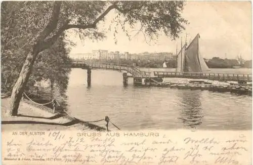 Gruss aus Hamburg - An der Alster -772046