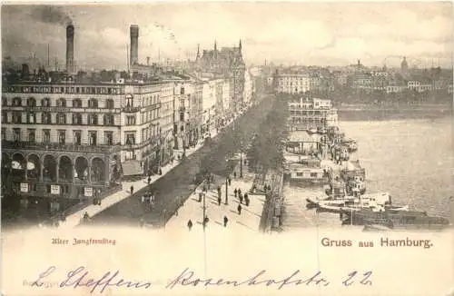 Gruss aus Hamburg - Alter Jungfernstieg -772070