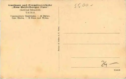 Trier - Gasthaus zum Heidelberger Fass -772282