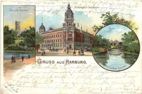 Gruss aus Hamburg - Litho -772068