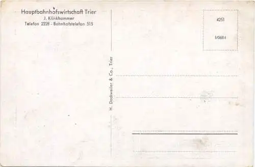 Trier - Hauptbahnhofswirtschaft -772264