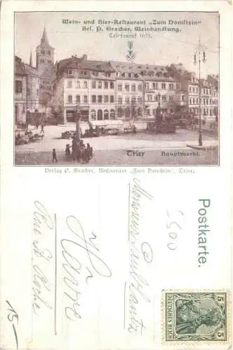 Trier - Restaurant zum Domstein siehe Rückseite -772422