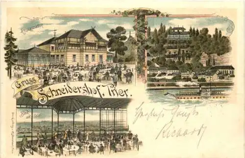 Gruss aus Trier - Schneidershof - Litho -772490