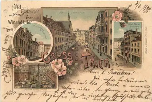 Gruss aus Trier - Hotel im Römer - Litho -772504