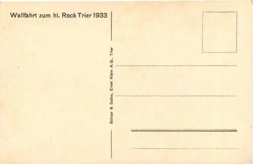 Trier - Wallfahrt zum heilige Rock 1933 -772938