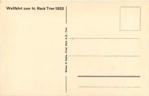 Trier - Wallfahrt zum heilige Rock 1933 -772936