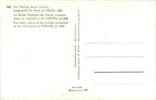 Trier - Der heilige Rock 1933 -772984