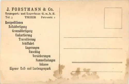 Trier - Lagerung J. Forstmann -773396