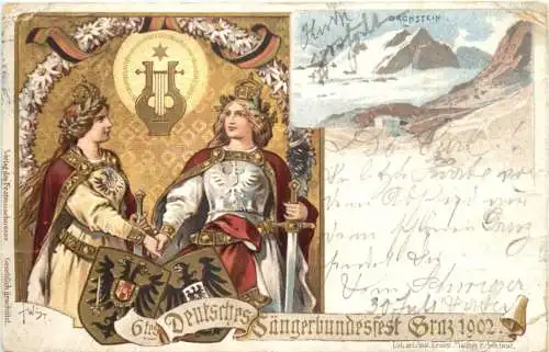 Graz - Sängerfest 1902 - Litho -774198