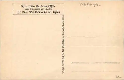 Der Silmsee bei Deutsch Eylau - Westpreussen -774606