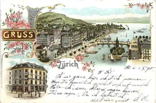 Gruss aus Zürich - Litho -774798